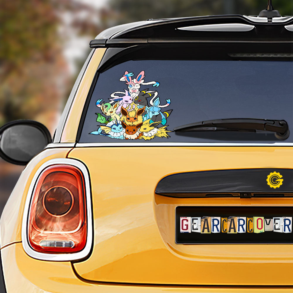 Eevee Evolution Car Sticker Custom Anime - Gearcarcover - 1