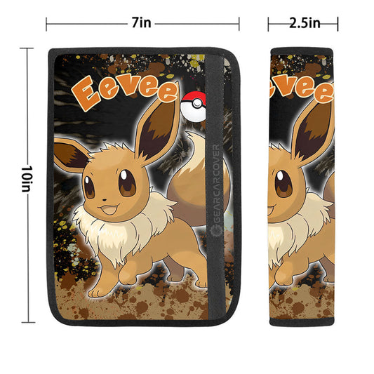 Eevee Seat Belt Covers Custom Tie Dye Style Anime Car Accessories - Gearcarcover - 1
