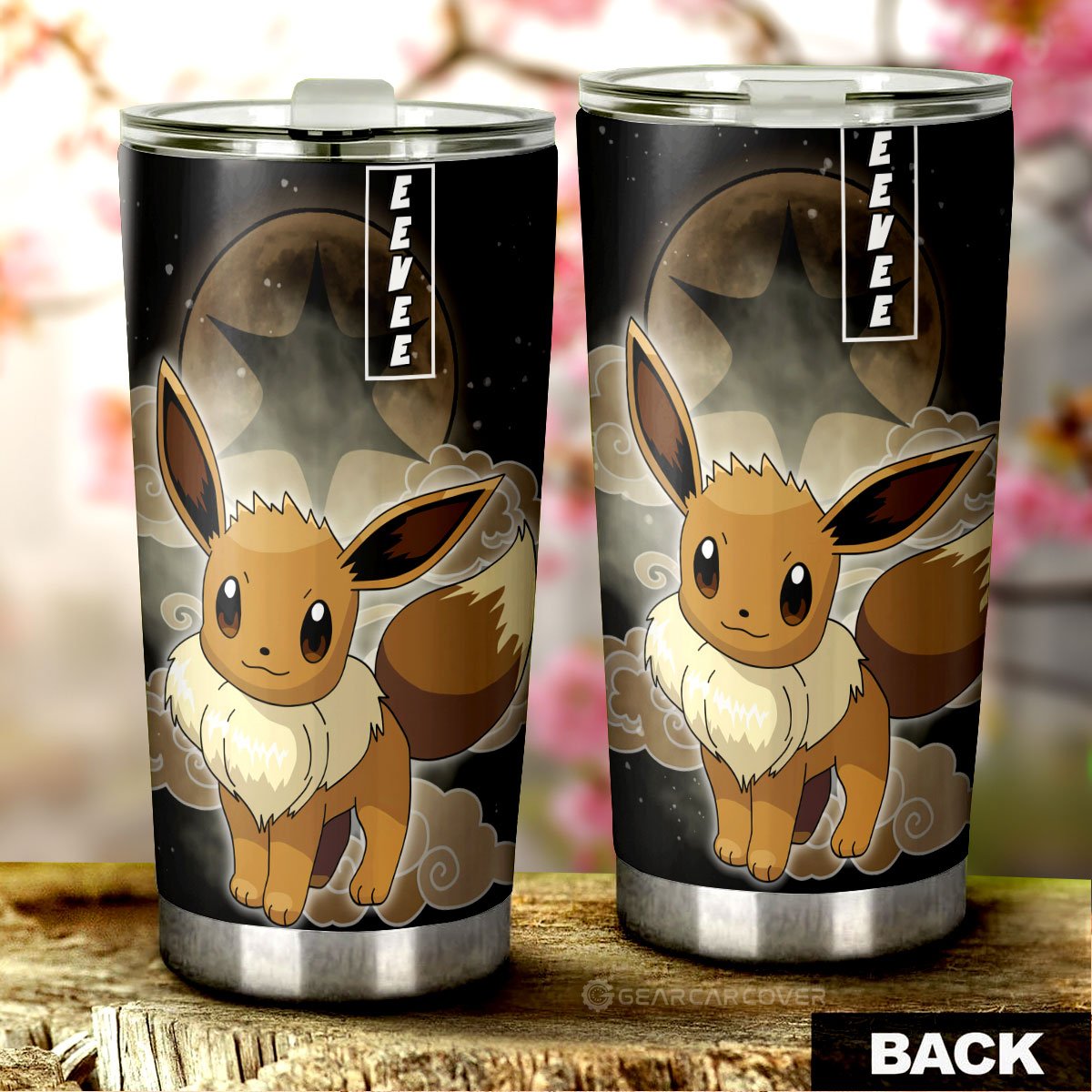 Eevee Tumbler Cup Custom Anime - Gearcarcover - 3