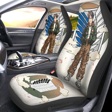 Eren Yeager Car Seat Covers AOT Collection - Gearcarcover - 1