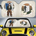 Eren Yeager Car Sunshade AOT Collection - Gearcarcover - 1