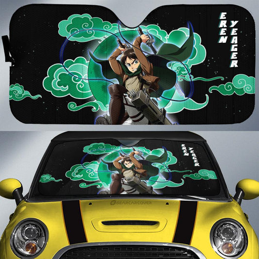Eren Yeager Car Sunshade Custom - Gearcarcover - 1