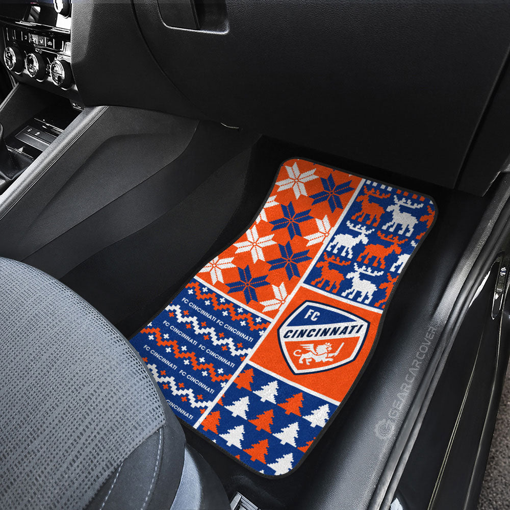 FC Cincinnati Car Floor Mats Custom Ugly Style Car Accessories - Gearcarcover - 3