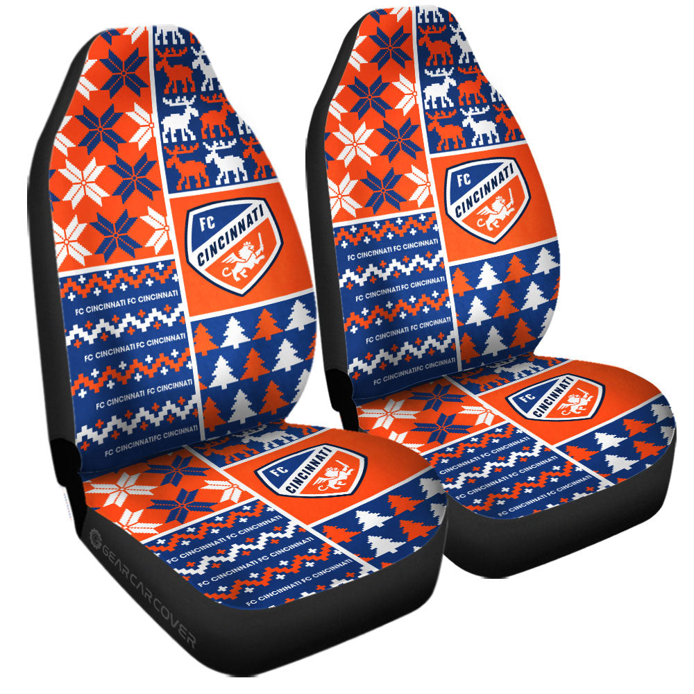 FC Cincinnati Car Seat Covers Custom Ugly Style Car Accessories - Gearcarcover - 3