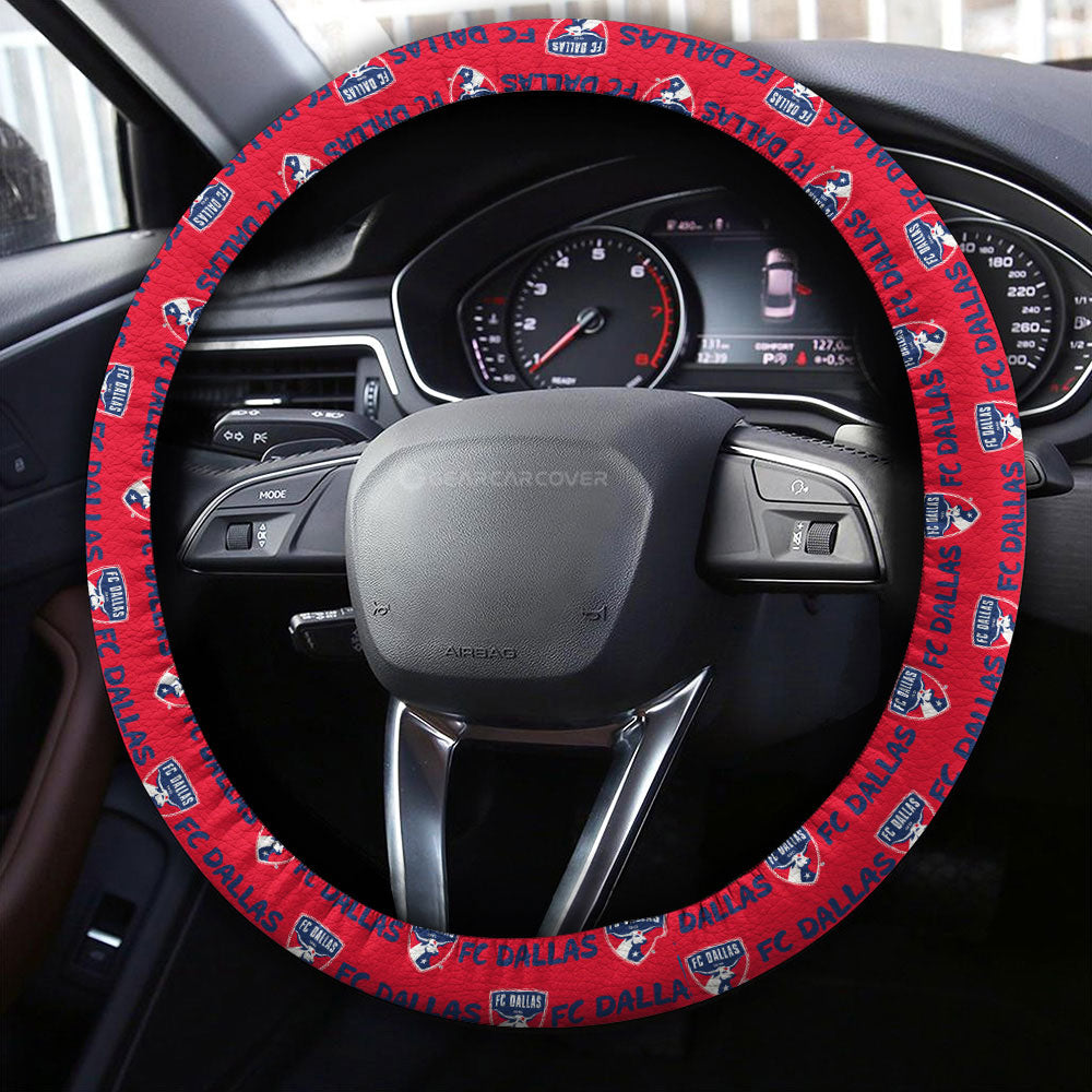 FC Dallas Steering Wheel Cover Sporty Team Collection - Gearcarcover - 4