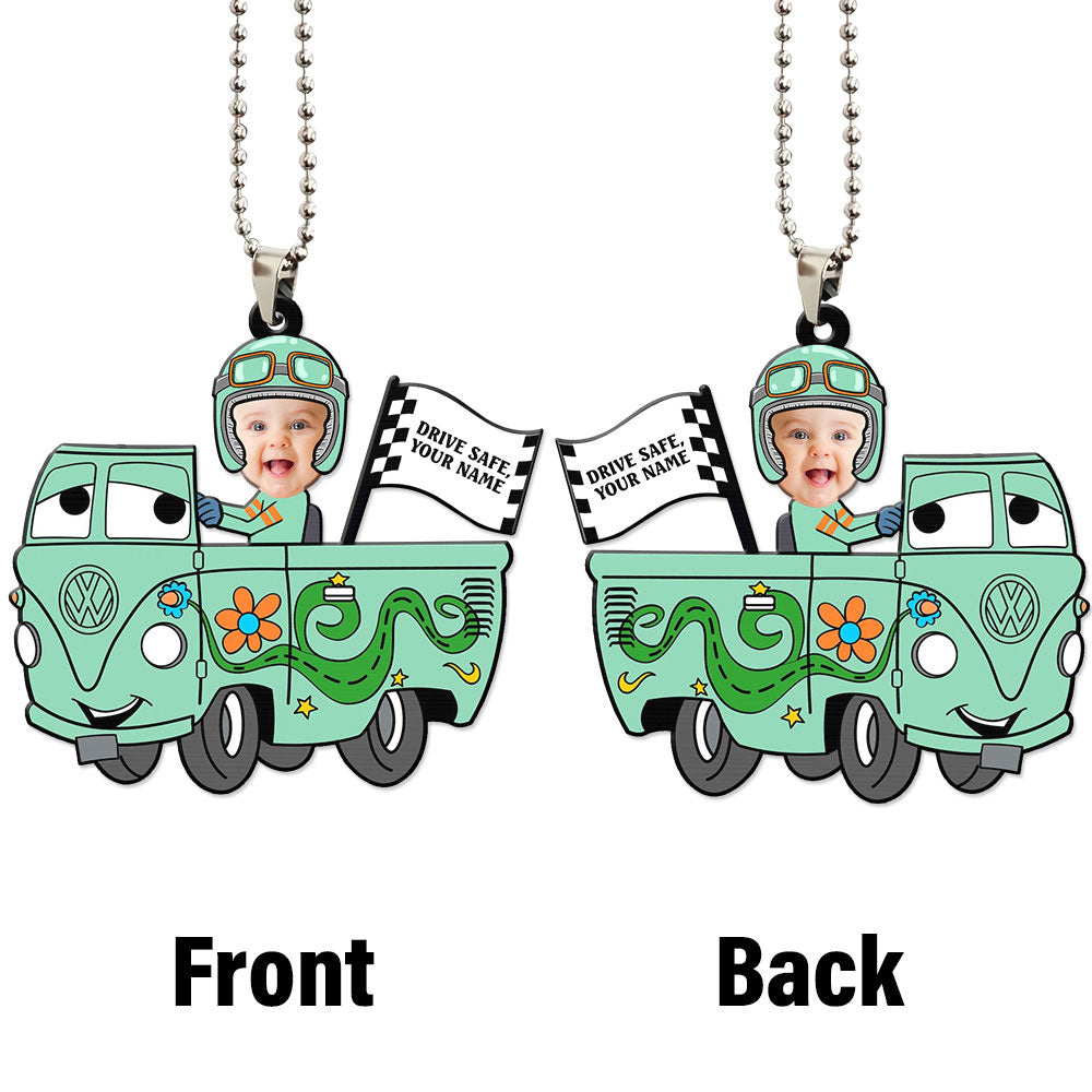 Fillmore Ornament Personalized Baby With Helmet Collection - Gearcarcover - 4