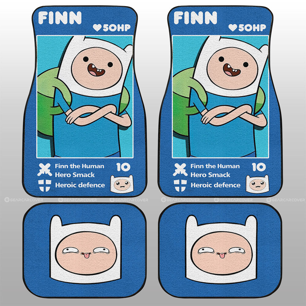 Finn Car Floor Mats Custom Adventure Time Car Accessories - Gearcarcover - 1