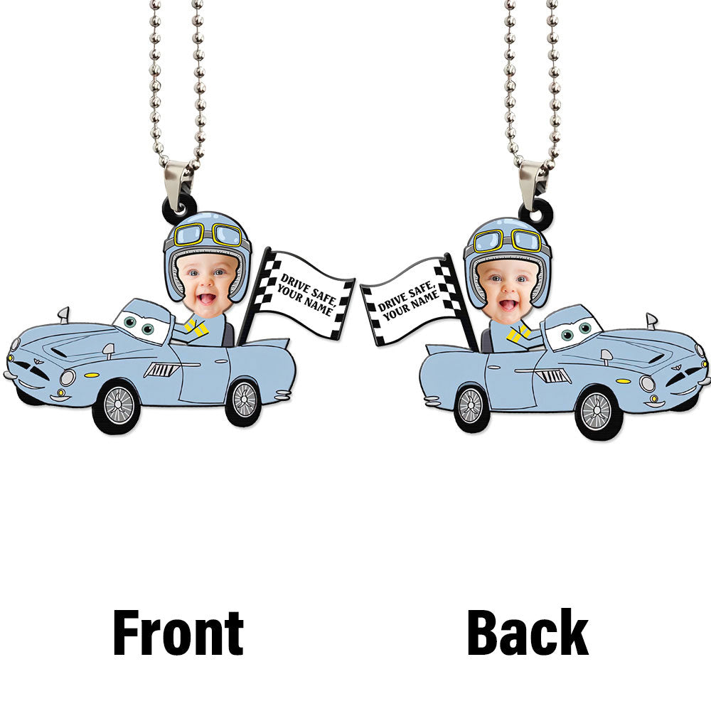 Finn McMissile Ornament Personalized Baby With Helmet Collection - Gearcarcover - 4