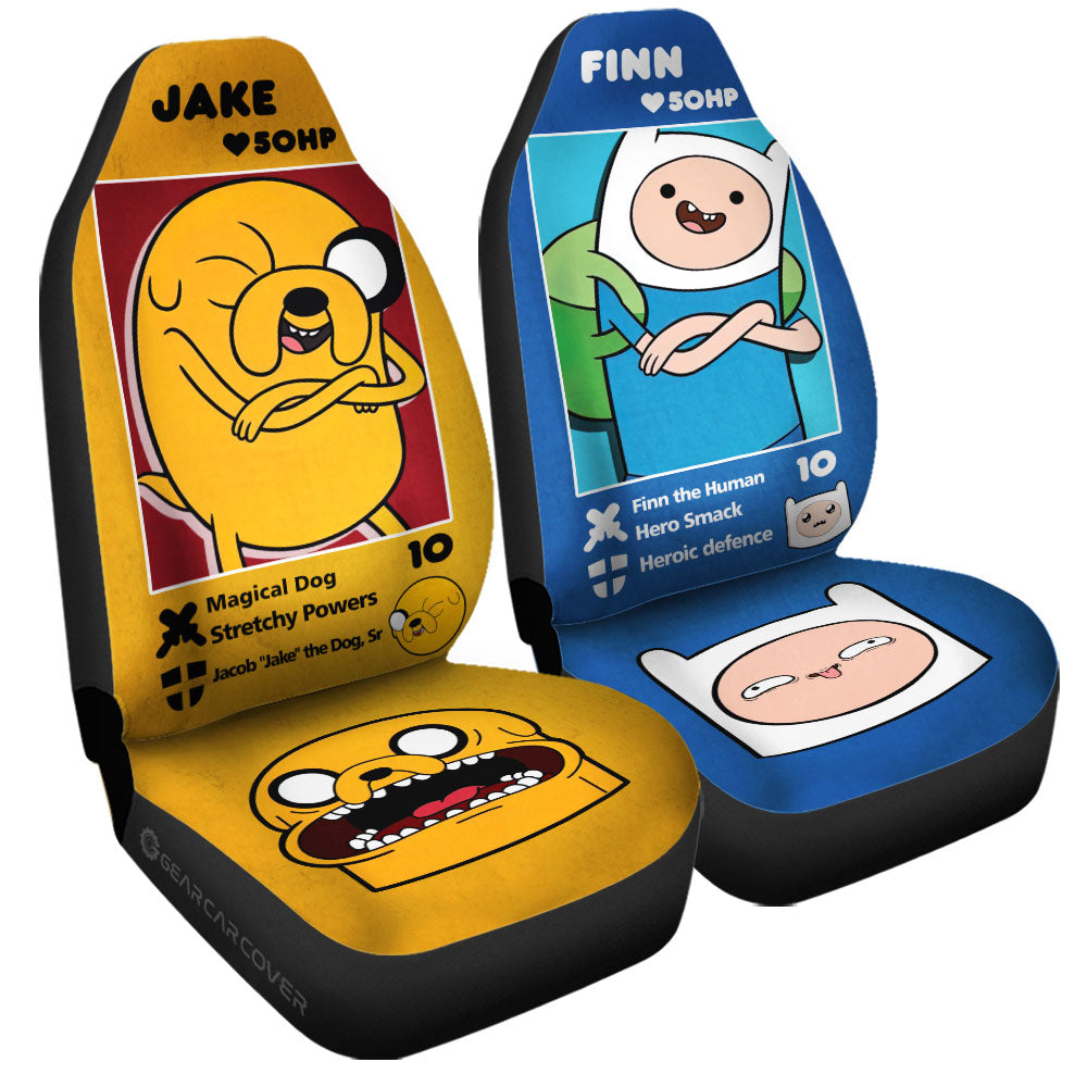 Finn x Jake Car Seat Covers Custom Adventure Time Car Accessories - Gearcarcover - 3