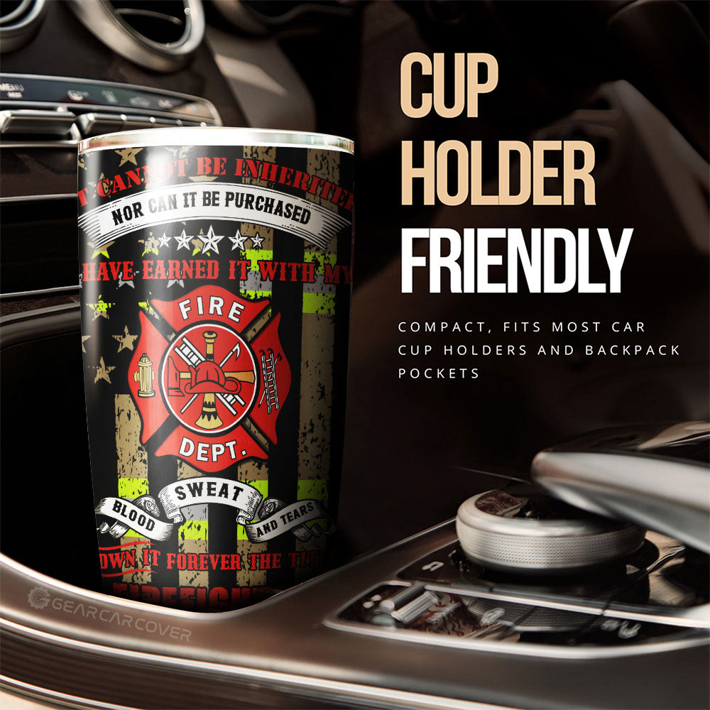 Firefighter Tumbler Cup Custom Car Accessories - Gearcarcover - 3