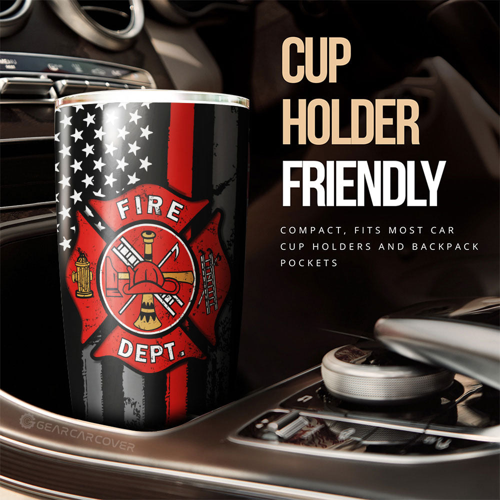 Firefighter Tumbler Cup Custom Car Accessories - Gearcarcover - 3