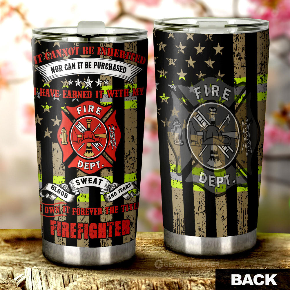 Firefighter Tumbler Cup Custom Car Accessories - Gearcarcover - 1
