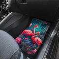 Flamingo Mixed Floral Car Floor Mats Custom Car Accessories - Gearcarcover - 3