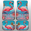 Flamingo Mixed Floral Car Floor Mats Custom Car Accessories - Gearcarcover - 1
