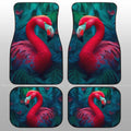 Flamingo Mixed Floral Car Floor Mats Custom Car Accessories - Gearcarcover - 1