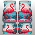 Flamingo Mixed Floral Car Floor Mats Custom Car Accessories - Gearcarcover - 1