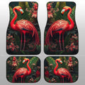Flamingo Mixed Floral Car Floor Mats Custom Car Accessories - Gearcarcover - 1