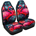 Flamingo Mixed Floral Car Seat Covers Custom Car Accessories - Gearcarcover - 3