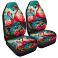 Flamingo Mixed Floral Car Seat Covers Custom Car Accessories - Gearcarcover - 3