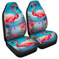 Flamingo Mixed Floral Car Seat Covers Custom Car Accessories - Gearcarcover - 3