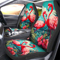 Flamingo Mixed Floral Car Seat Covers Custom Car Accessories - Gearcarcover - 1