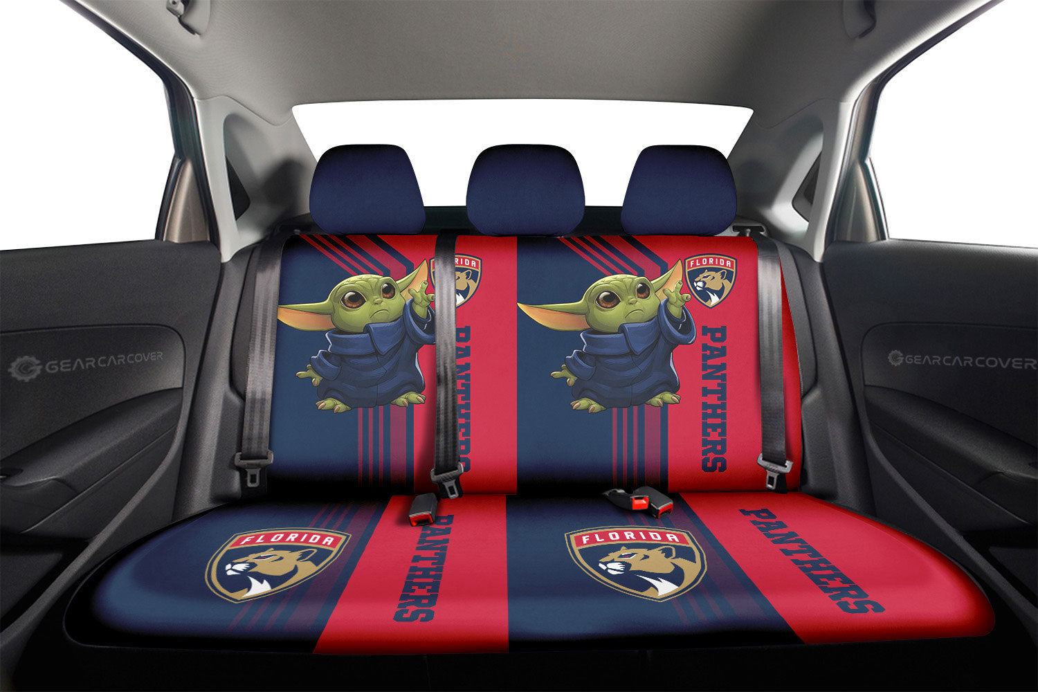 Florida Panthers Car Back Seat Covers Custom Car Accessories - Gearcarcover - 2