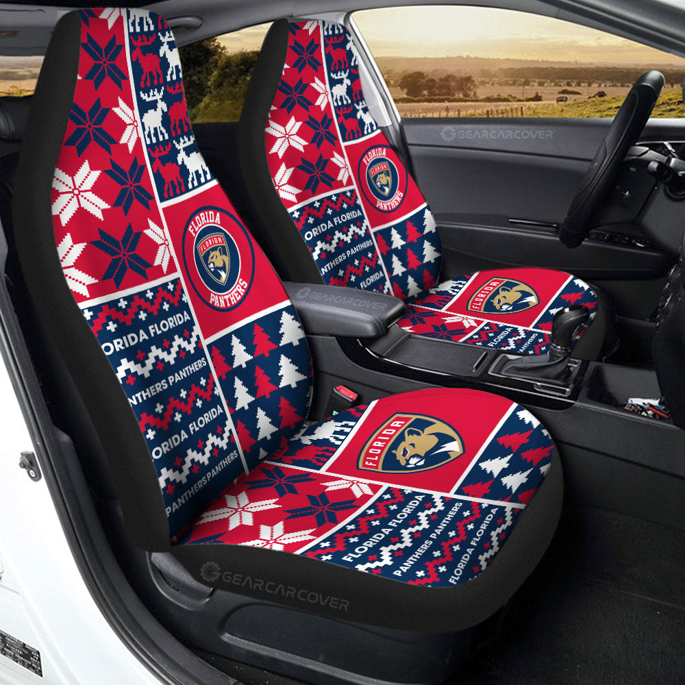 Florida Panthers Car Seat Covers Custom Ugly Style Car Accessories - Gearcarcover - 2