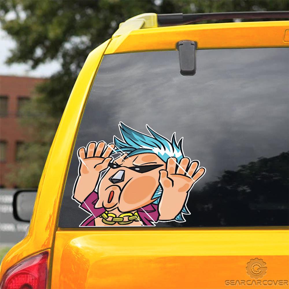 Franky Hitting Glass Car Sticker Custom Car Accessories For Fans - Gearcarcover - 3