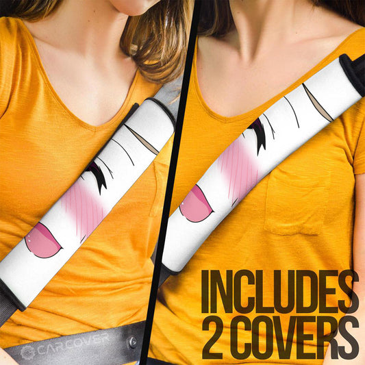 Funny Ahegao Face Seat Belt Covers Custom Ahegao Car Accessories - Gearcarcover - 2