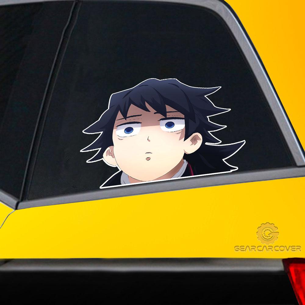 Funny Giyuu Face Car Sticker Custom Car Accessories - Gearcarcover - 2