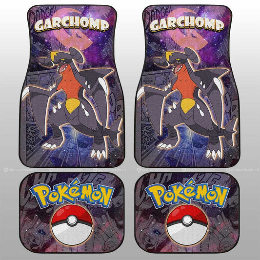 Garchomp Car Floor Mats Custom Anime Galaxy Manga Style - Gearcarcover - 2
