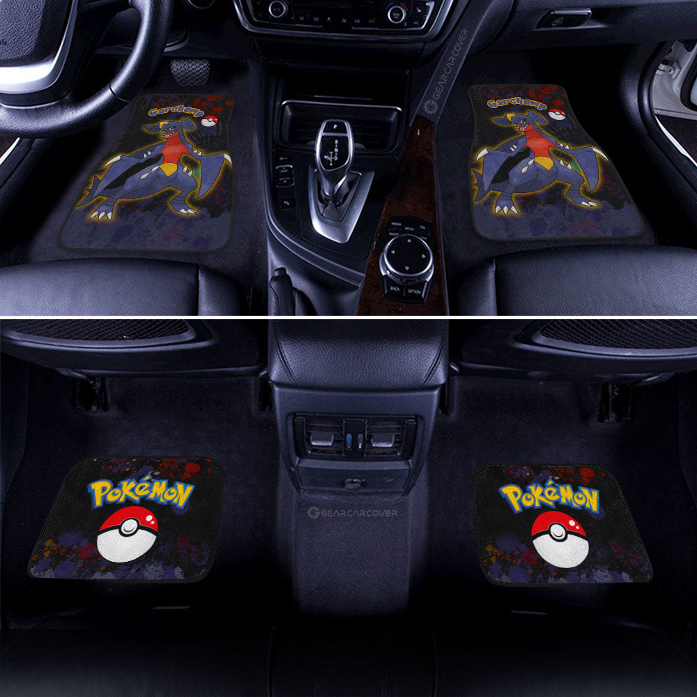 Garchomp Car Floor Mats Custom Tie Dye Style Anime Car Accessories - Gearcarcover - 3