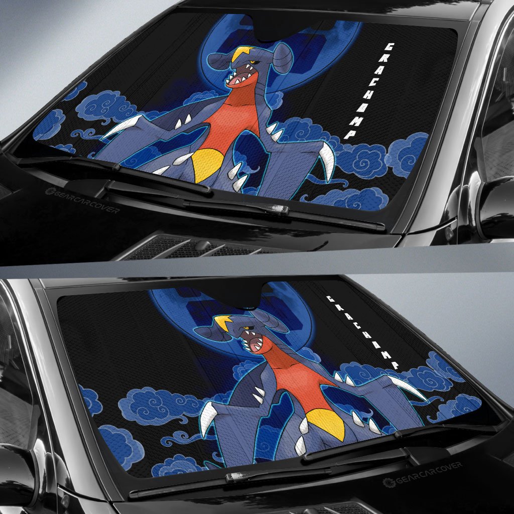 Garchomp Car Sunshade Custom Anime Car Accessories For Anime Fans - Gearcarcover - 2