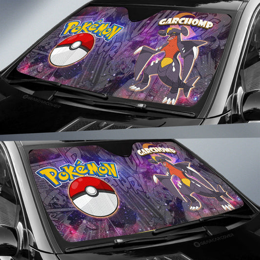 Garchomp Car Sunshade Custom Anime Galaxy Manga Style - Gearcarcover - 2