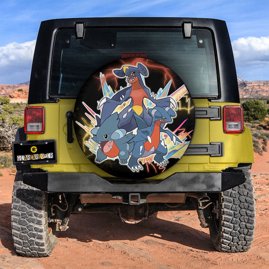Garchomp Evolution Spare Tire Cover Custom Anime - Gearcarcover - 2