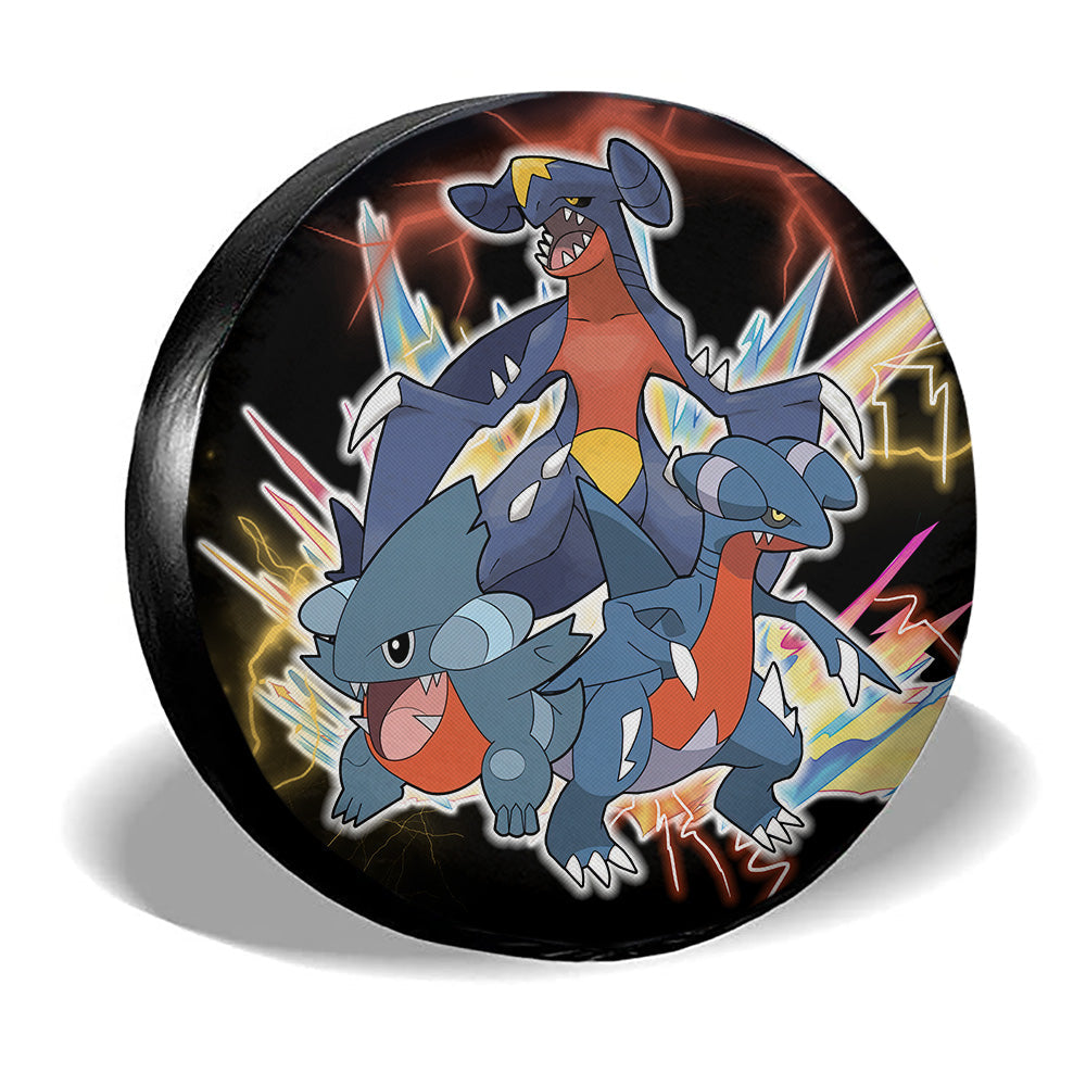 Garchomp Evolution Spare Tire Cover Custom Anime - Gearcarcover - 3
