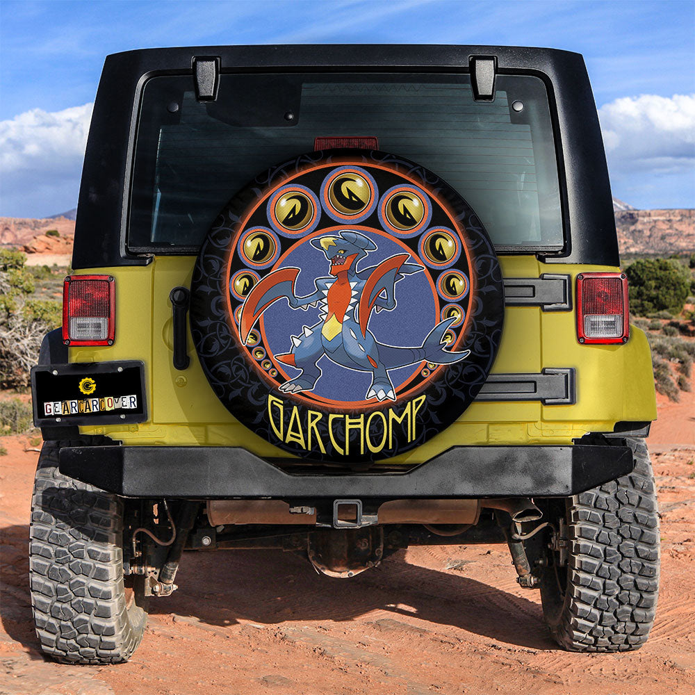 Garchomp Spare Tire Cover Custom Anime For Fans - Gearcarcover - 2