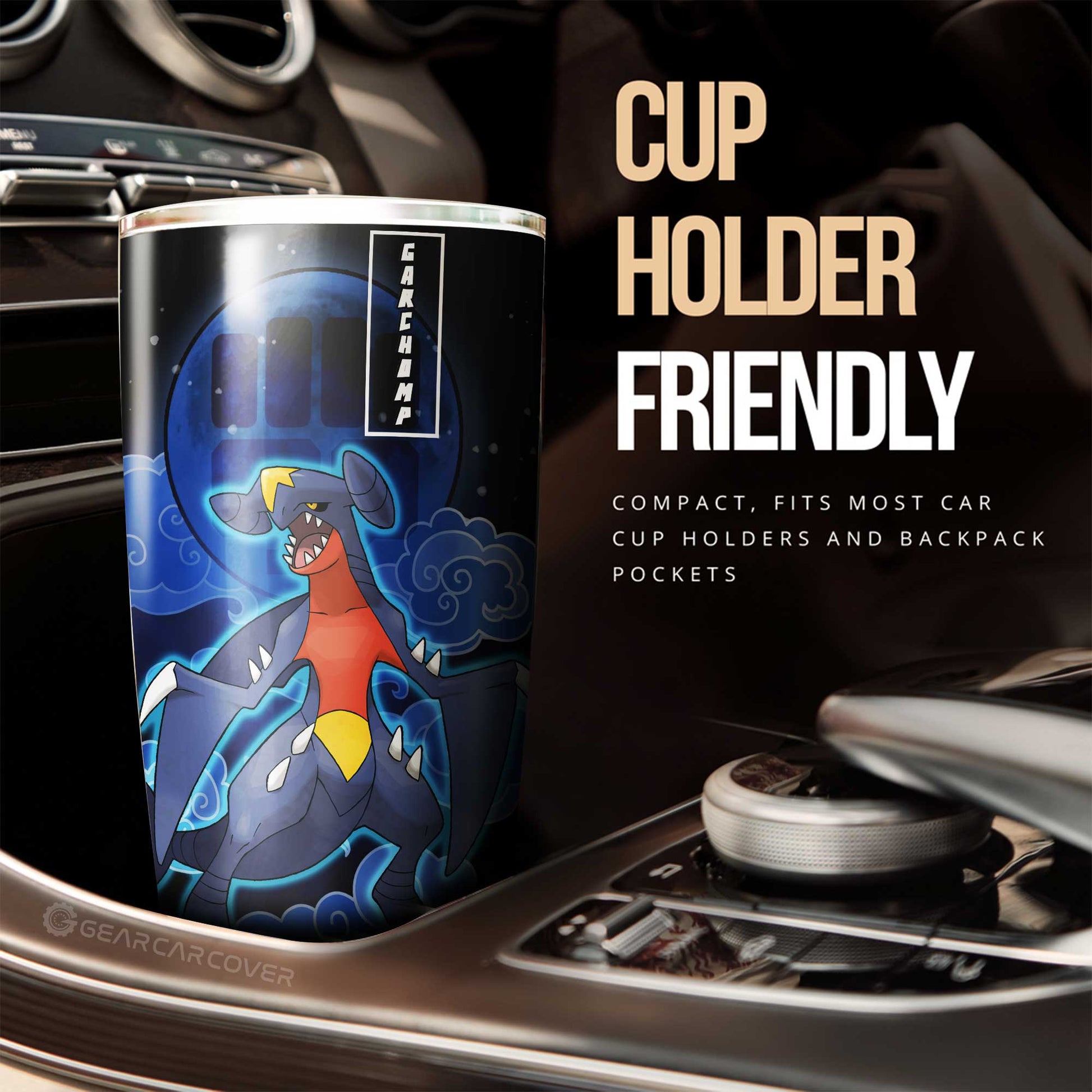 Garchomp Tumbler Cup Custom - Gearcarcover - 2