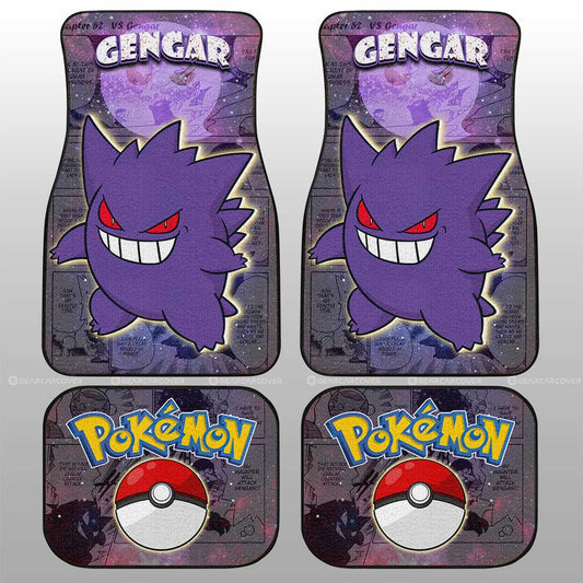 Gengar Car Floor Mats Custom Anime Galaxy Manga Style - Gearcarcover - 2