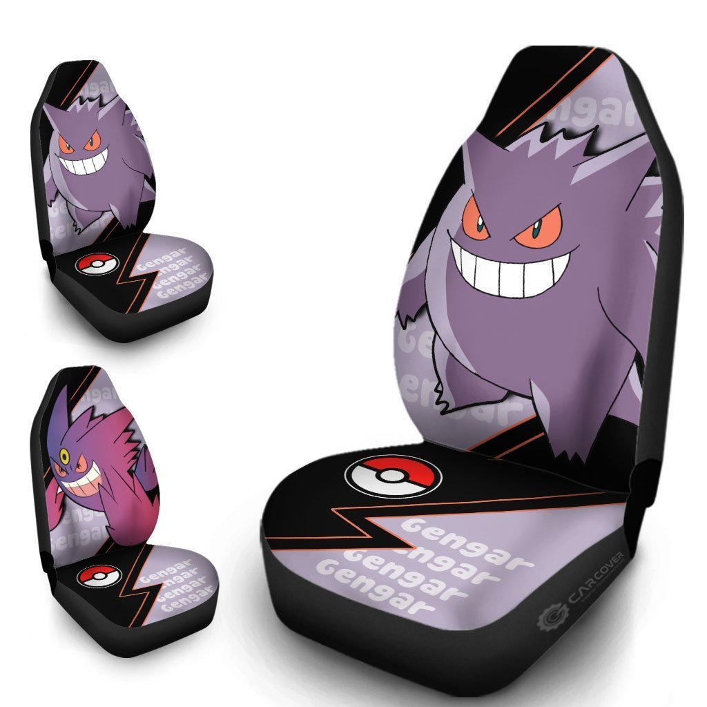 Gengar Car Seat Covers Custom Anime Car Accessories - Gearcarcover - 4