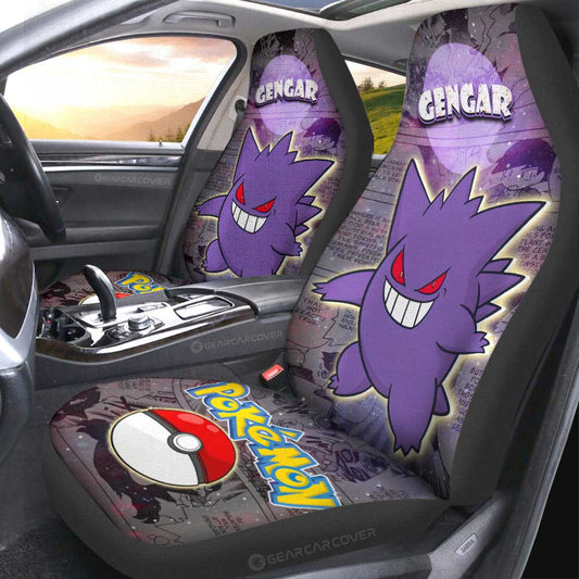 Gengar Car Seat Covers Custom Anime Galaxy Manga Style - Gearcarcover - 2