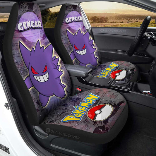 Gengar Car Seat Covers Custom Anime Galaxy Manga Style - Gearcarcover - 1