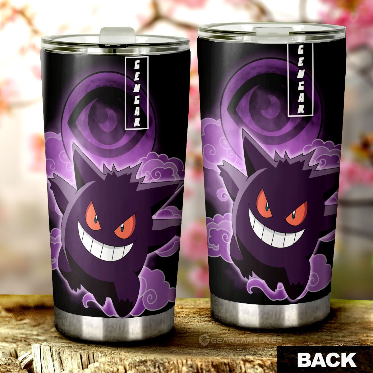 Gengar Tumbler Cup Custom Anime - Gearcarcover - 3