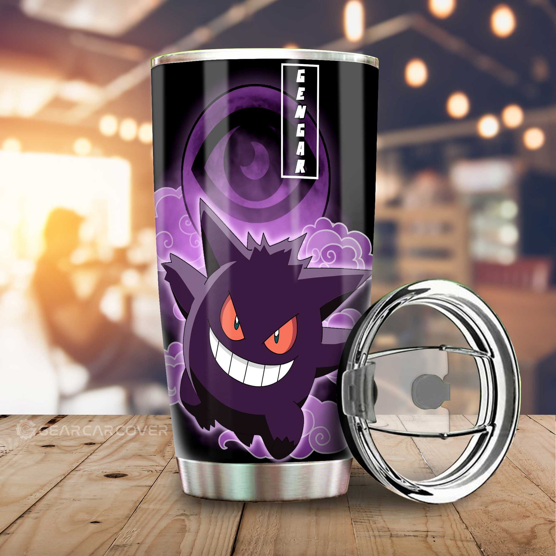 Gengar Tumbler Cup Custom Anime - Gearcarcover - 1