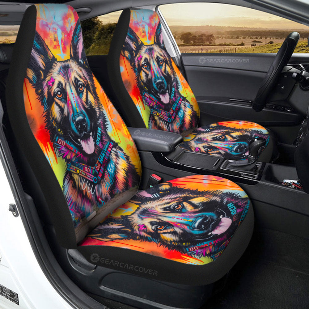 German Shepherd Car Seat Covers Custom Car Accessories - Gearcarcover - 2
