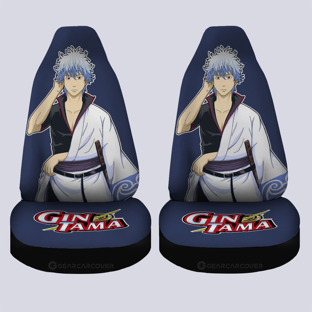 Gintoki Sakata Car Seat Covers Custom Main Hero Gintama Car Accessories - Gearcarcover - 4