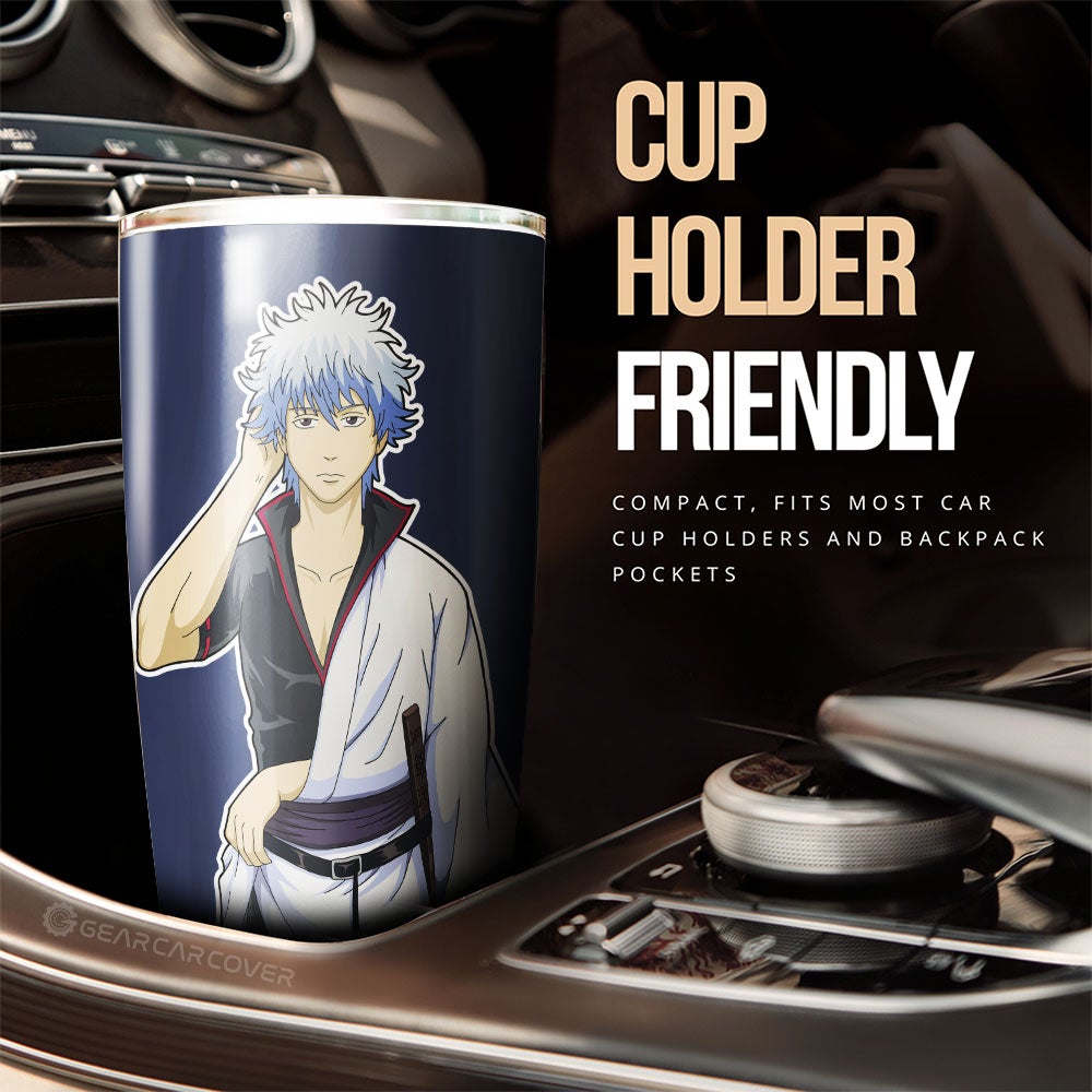 Gintoki Sakata Tumbler Cup Custom Main Hero Gintama Car Accessories - Gearcarcover - 2