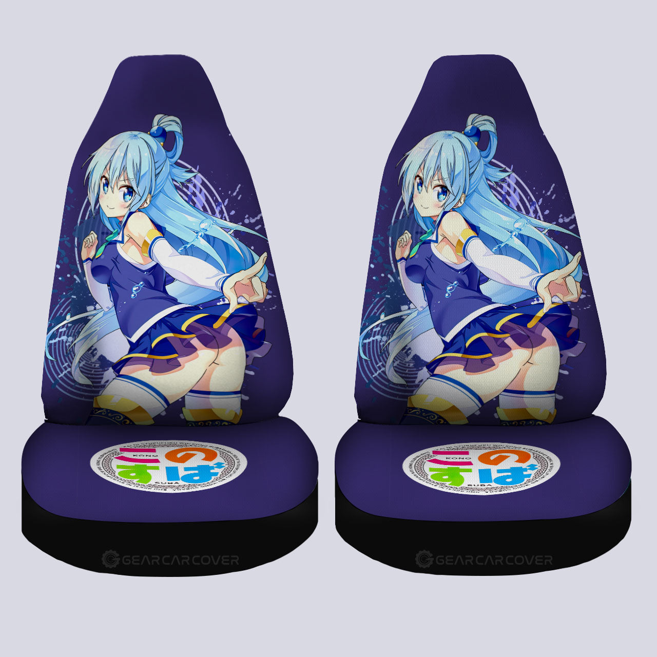Girl Aqua Car Seat Covers Custom Car Accessories - Gearcarcover - 4