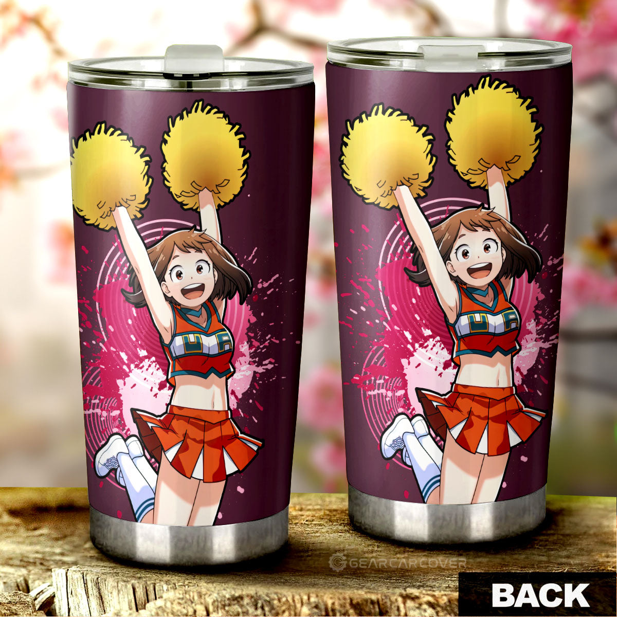 Girl Ochaco Uraraka Tumbler Cup Custom Car Accessories - Gearcarcover - 3