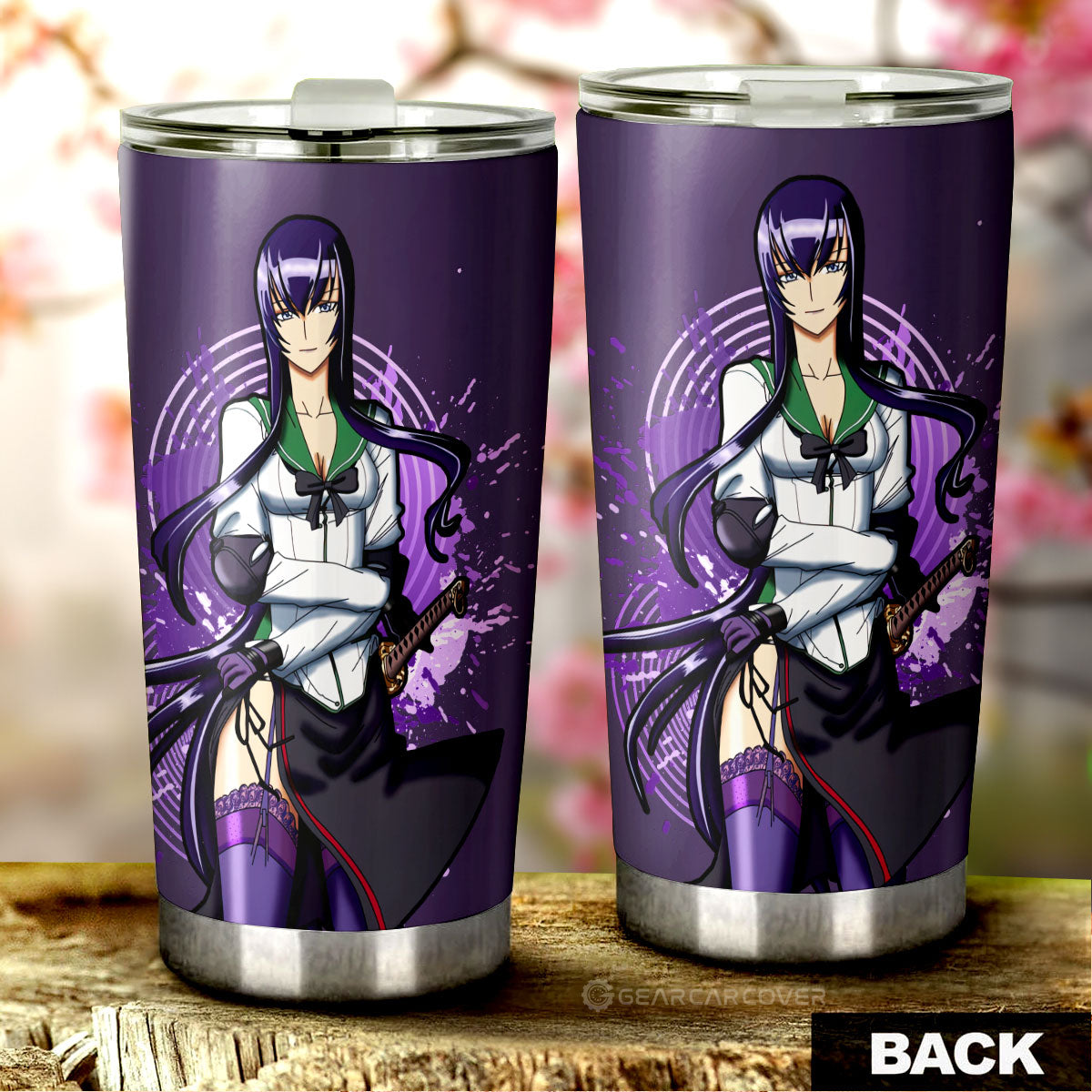Girl Saeko Busujima Tumbler Cup Custom High School Of The Dead Car Accessories - Gearcarcover - 3